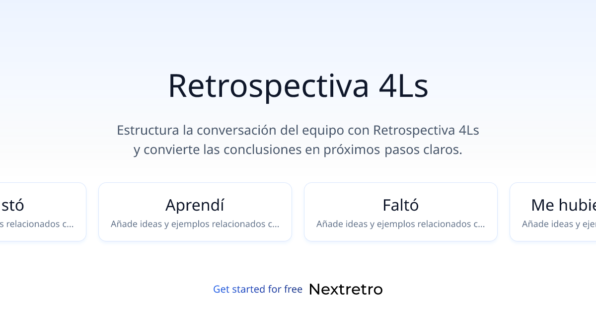 Retrospectiva 4Ls