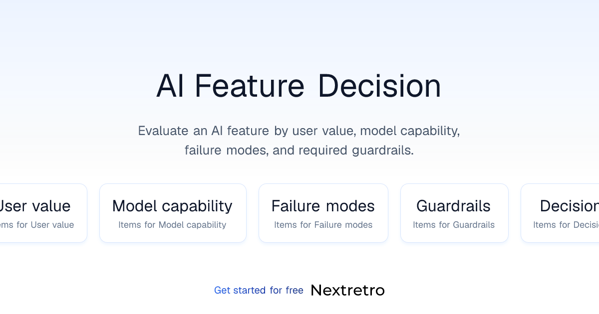 AI Feature Decision