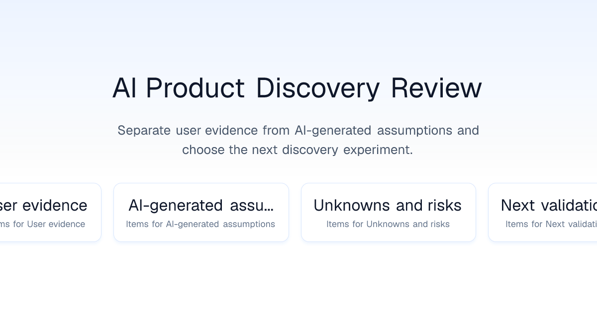 AI Product Discovery Review