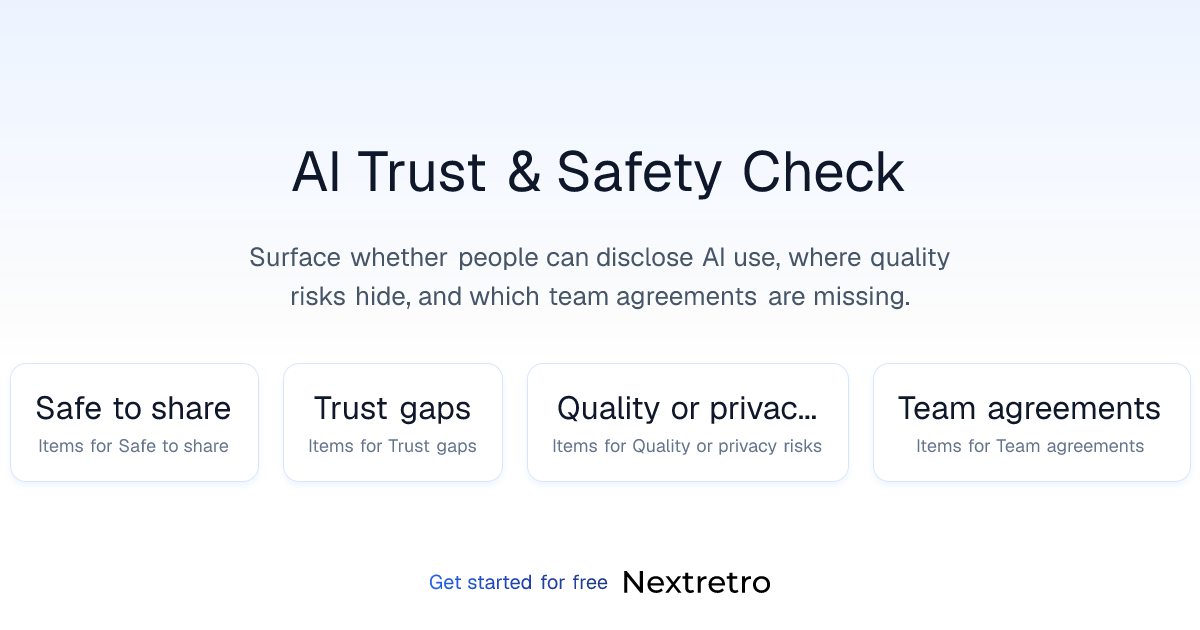 AI Trust & Safety Check