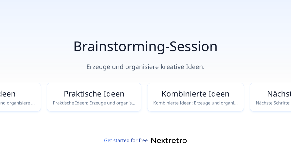 Brainstorming-Session