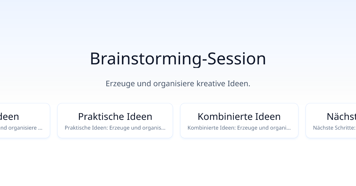 Brainstorming-Session