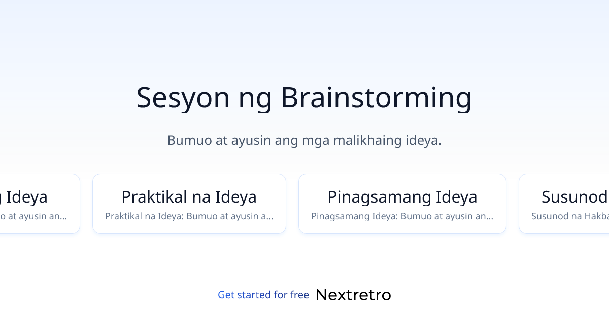Sesyon ng Brainstorming