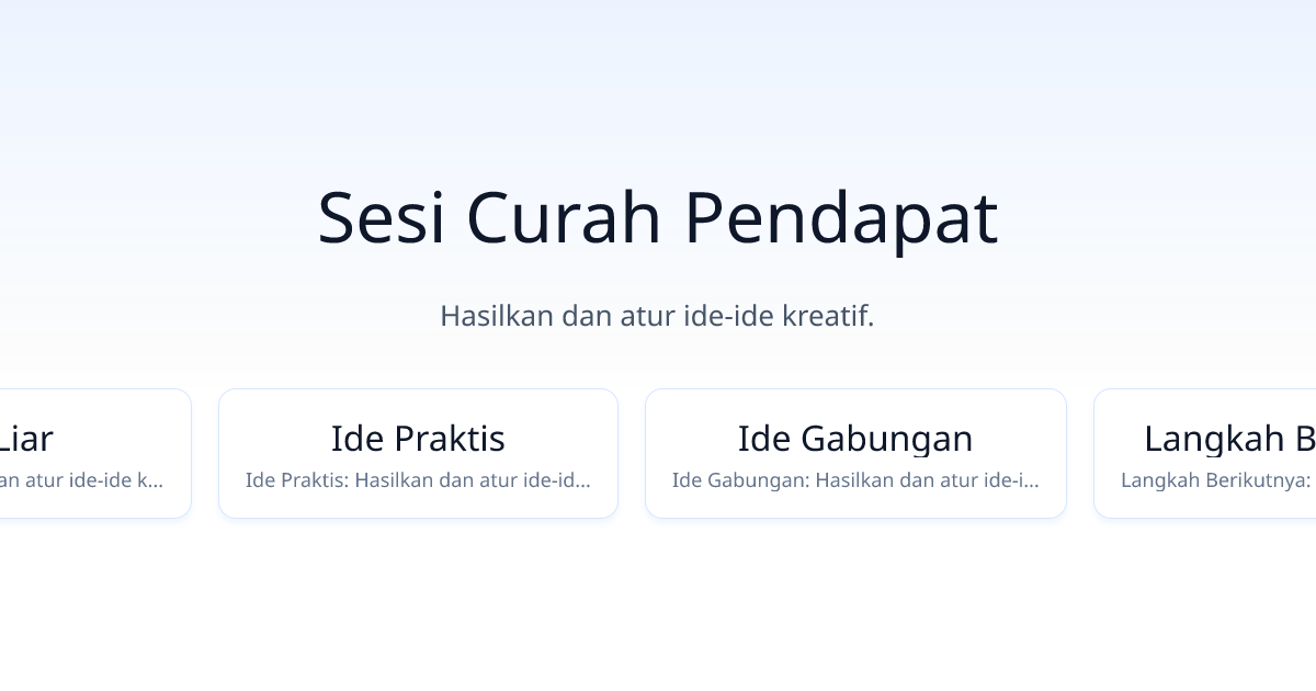 Sesi Curah Pendapat