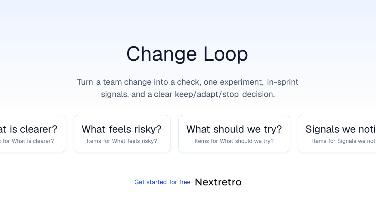 Change Loop