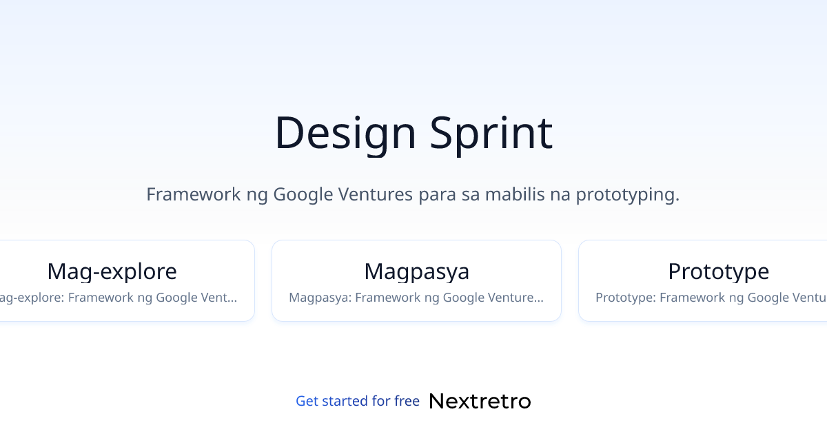 Design Sprint