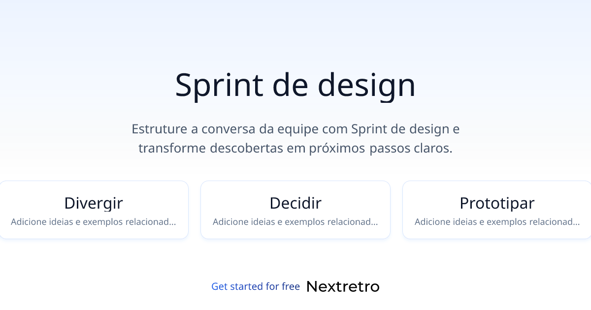Sprint de design