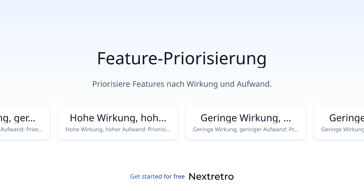 Feature-Priorisierung