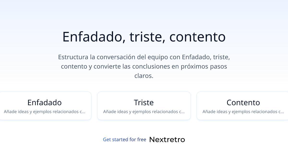 Enfadado, triste, contento