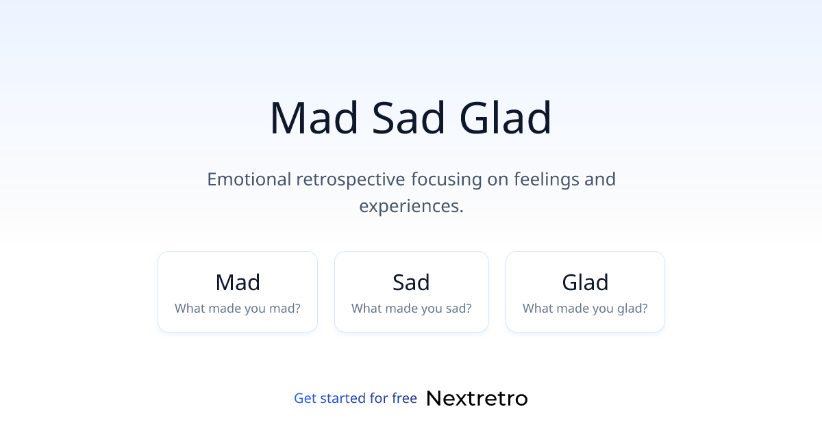 Mad Sad Glad