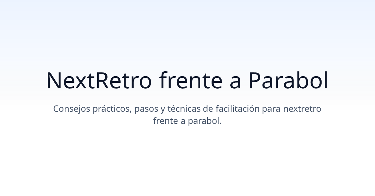 NextRetro frente a Parabol