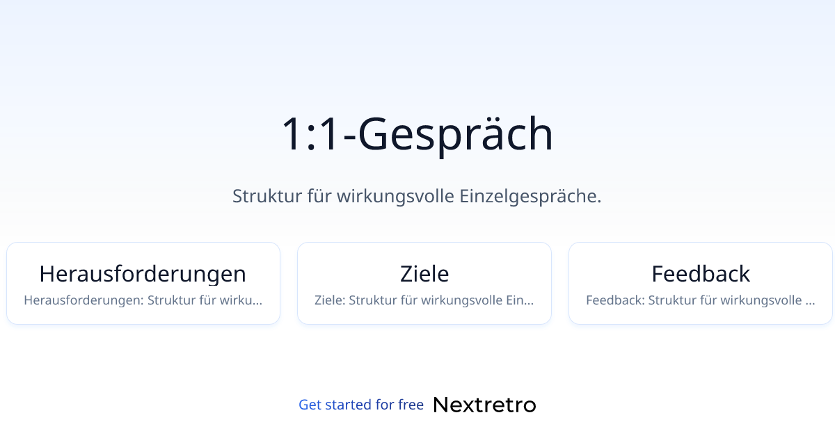 1:1-Gespräch