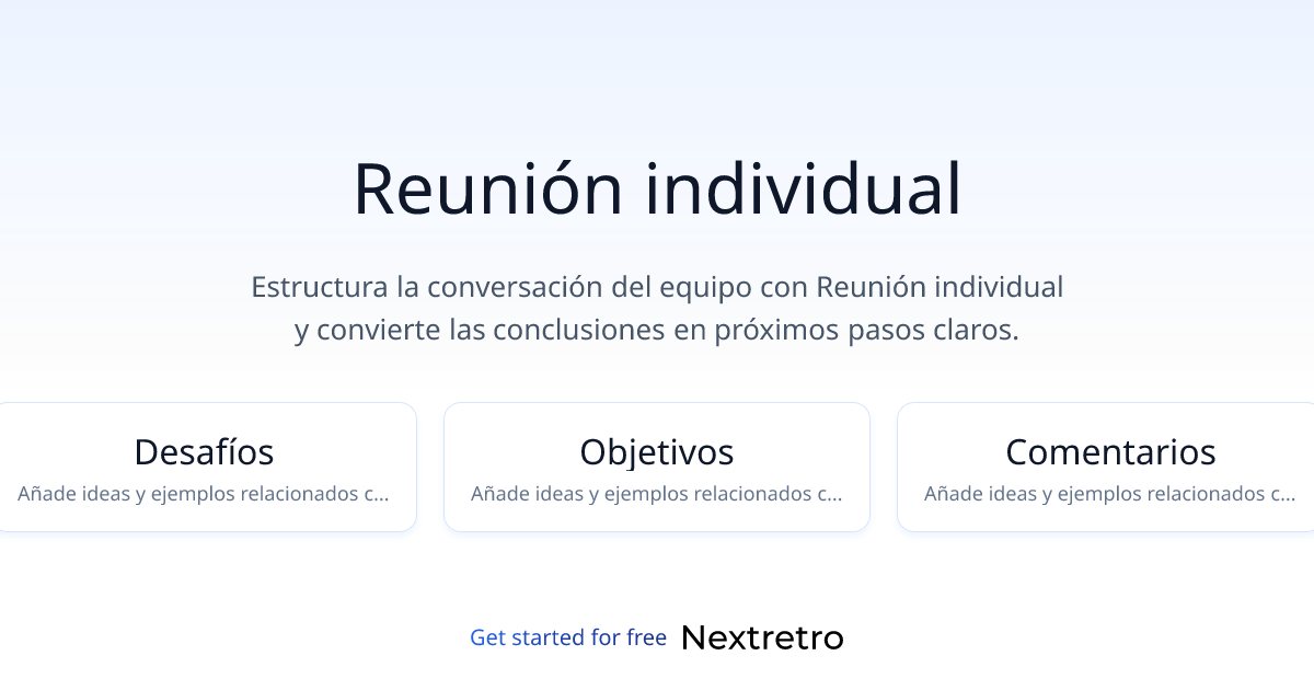 Reunión individual
