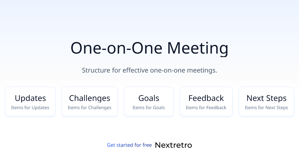 One-on-One Meeting