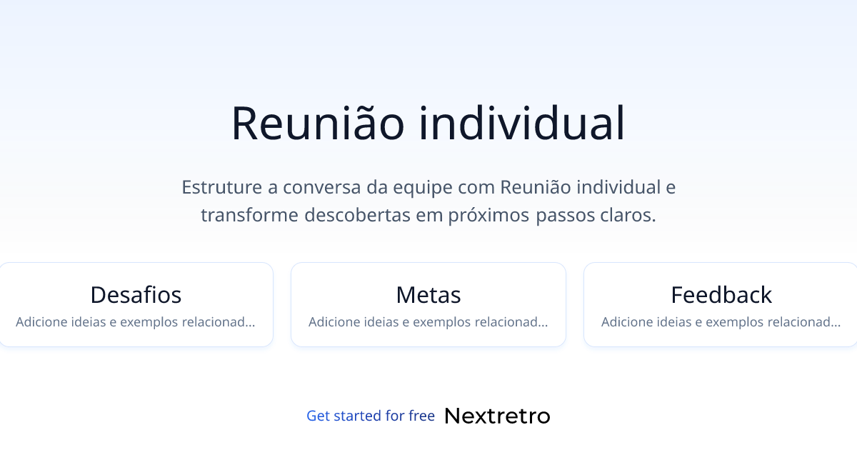 Reunião individual