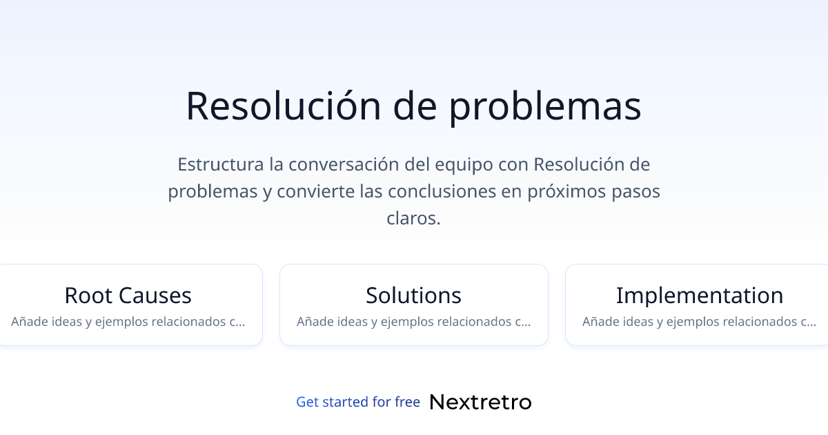 Resolución de problemas