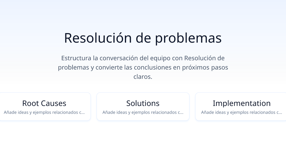 Resolución de problemas