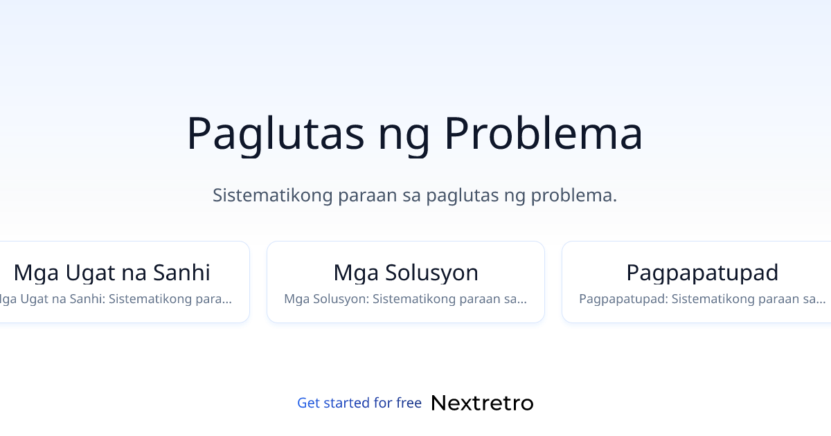 Paglutas ng Problema