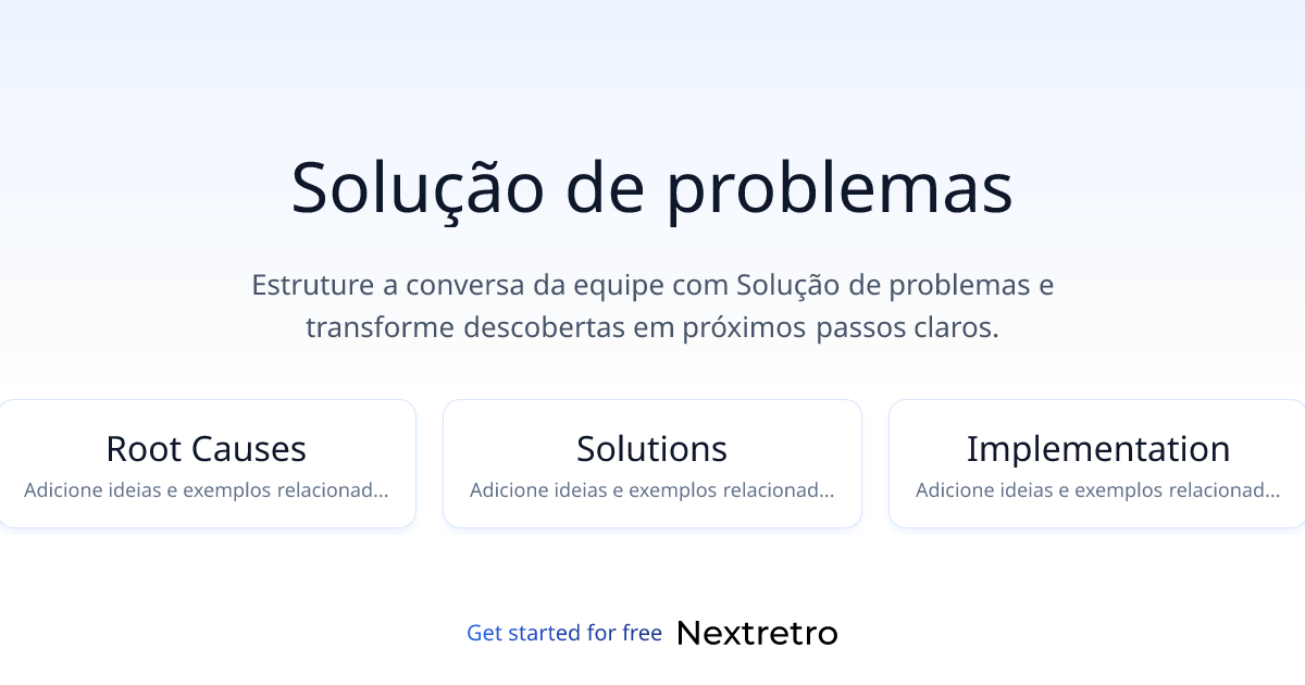 Solução de problemas