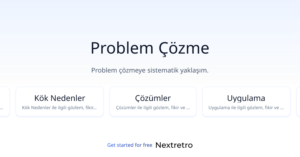 Problem Çözme