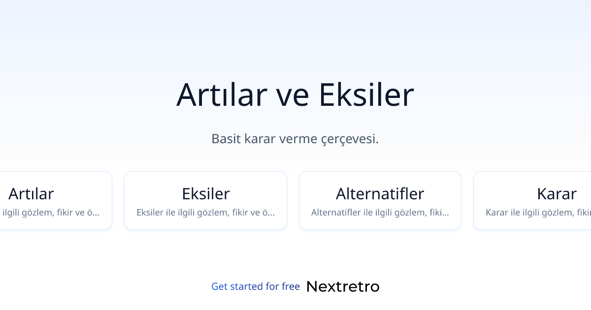 Artılar ve Eksiler