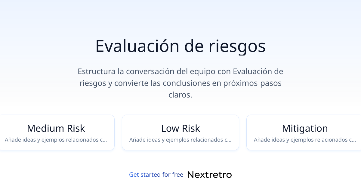 Evaluación de riesgos
