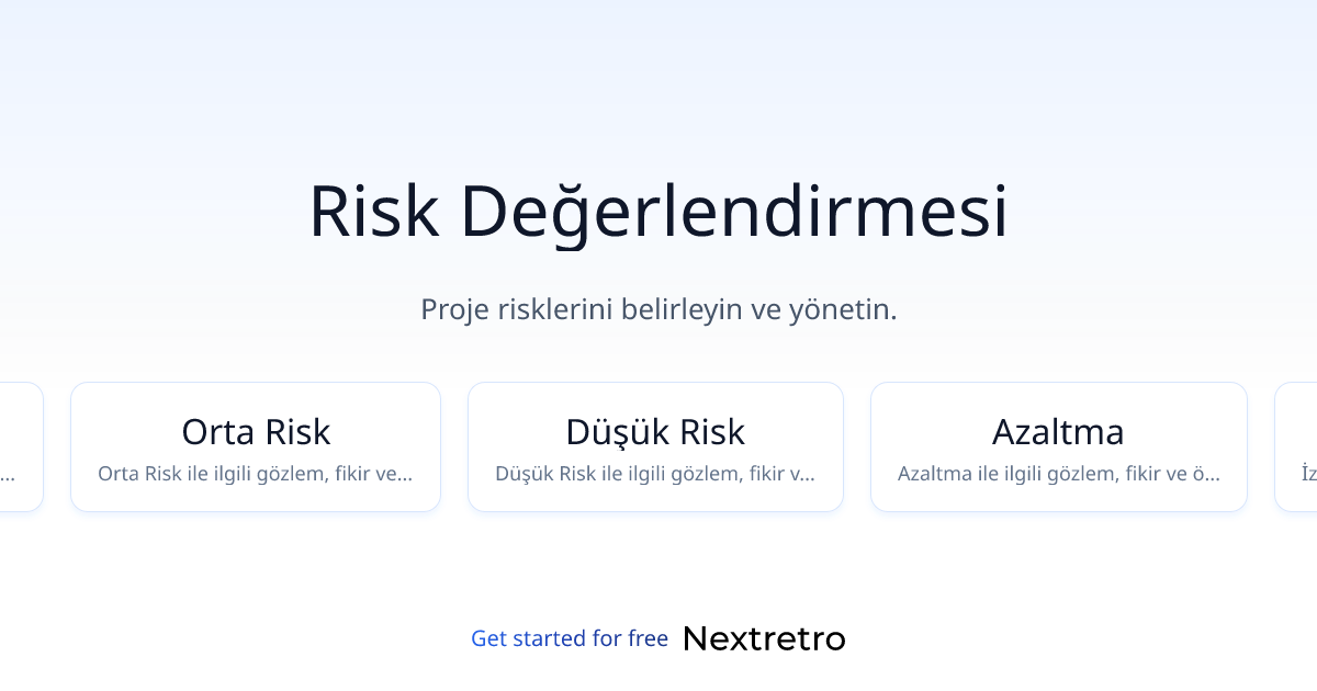 Risk Değerlendirmesi