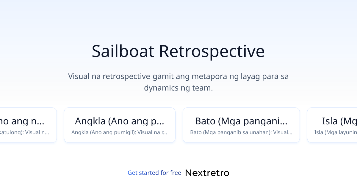 Sailboat Retrospective