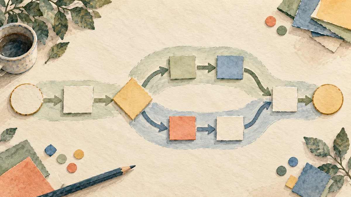 BPMN process diagram examples: review the handoffs