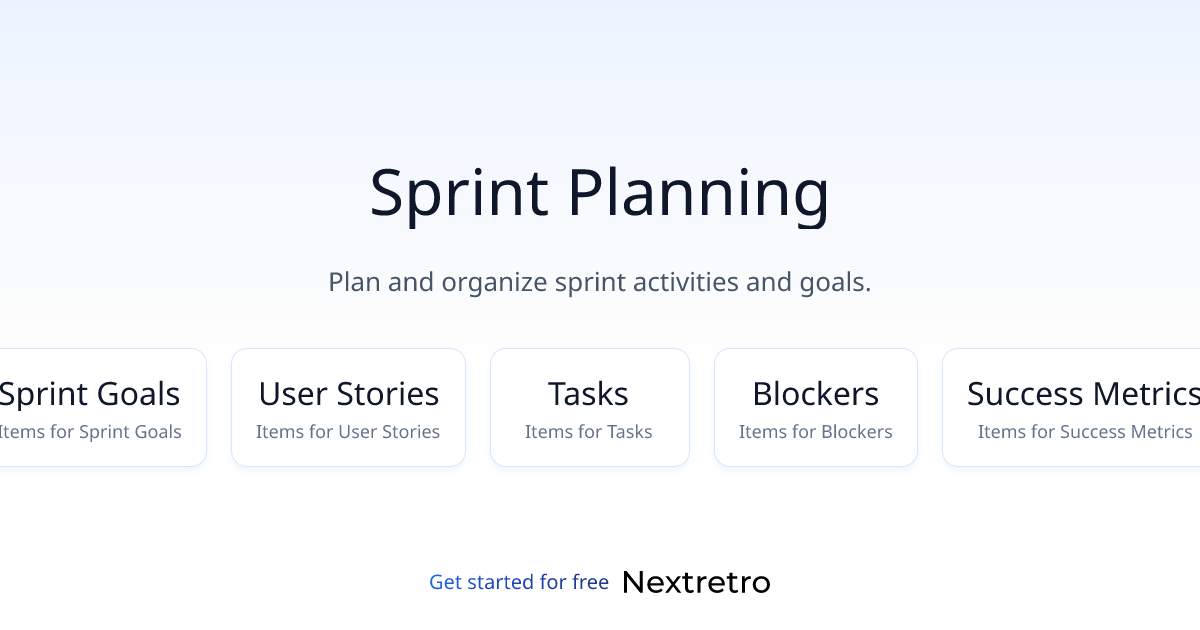 Sprint Planning