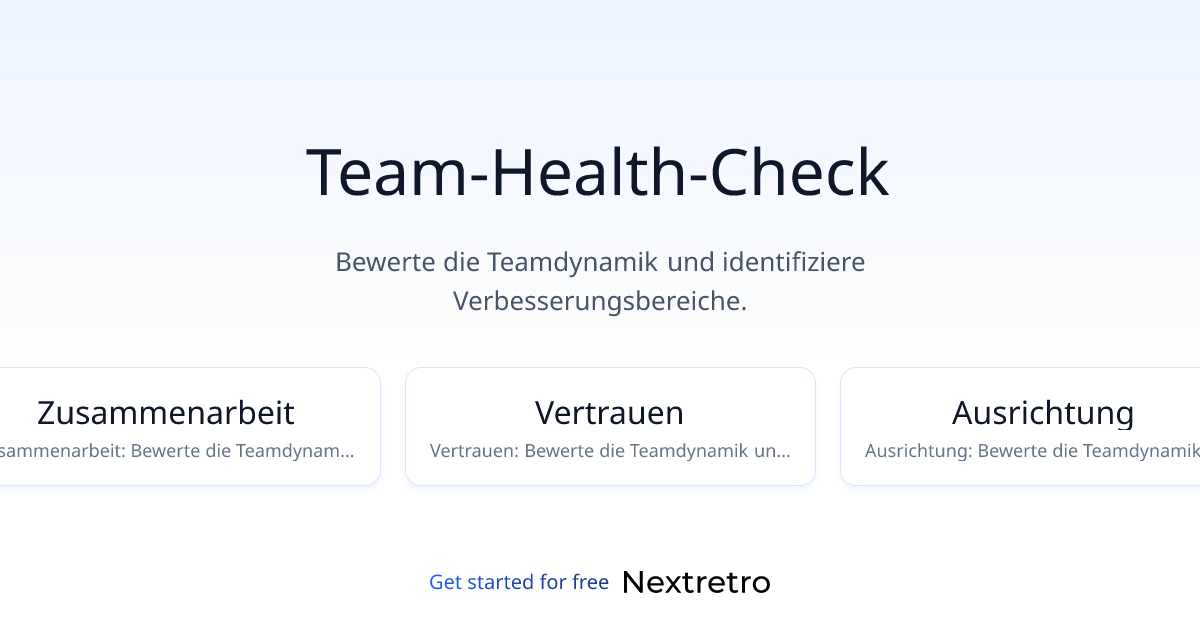 Team-Health-Check