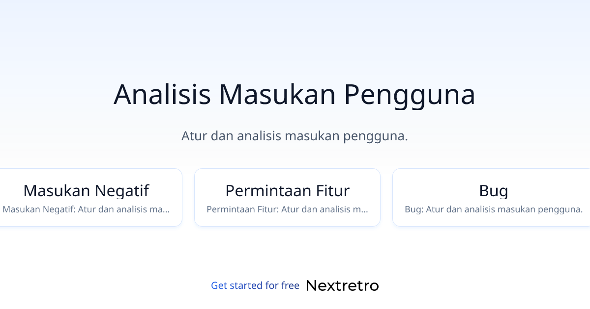 Analisis Masukan Pengguna