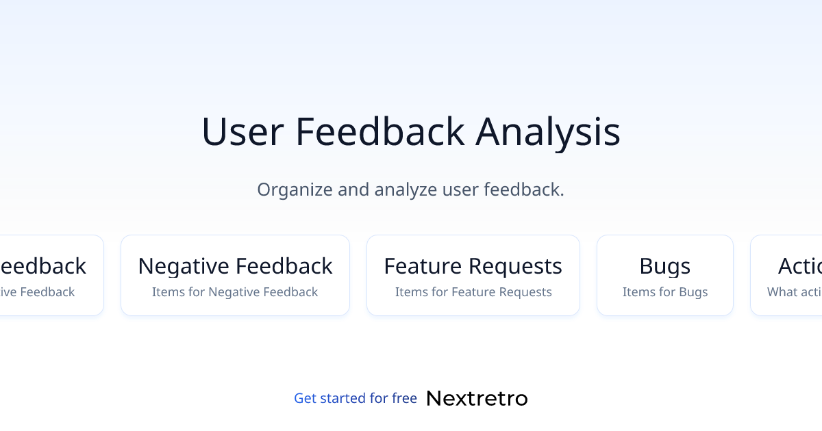 User Feedback Analysis