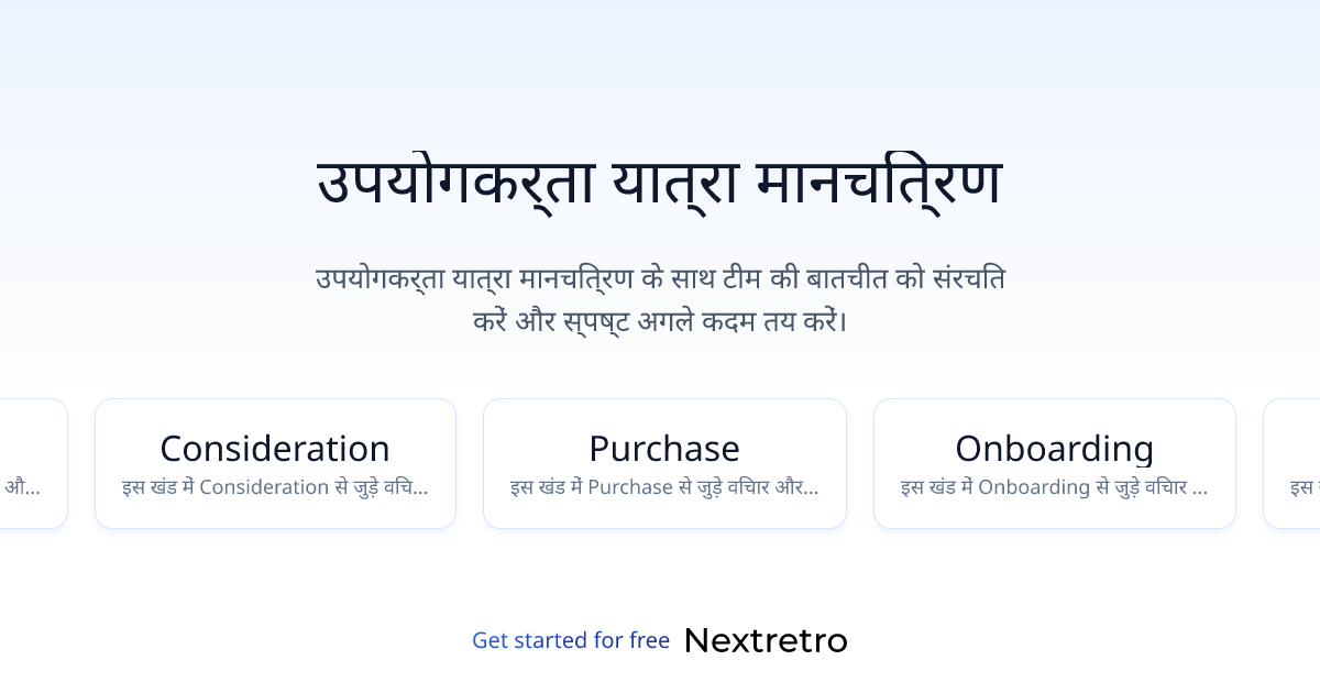 उपयोगकर्ता यात्रा मानचित्रण